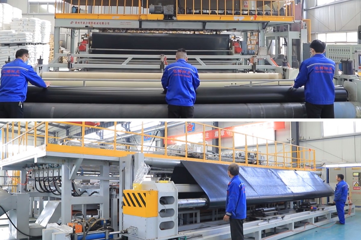 Текстурированная геомембрана HDPE