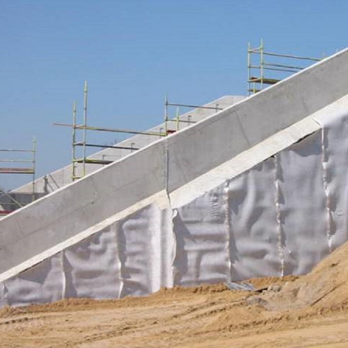 Jaring Saliran Geokomposit Permukaan Putih Jaring Saliran Geokomposit Permukaan Putih